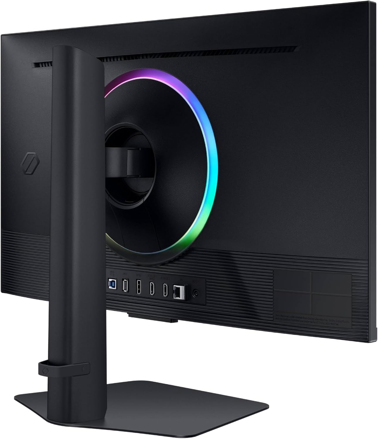 Samsung 27' Odyssey G7 4K UHD 144Hz 1ms G-Sync Gaming Monitor, HDR400, AMD FreeSync Premium, Ultrawide Game View, DisplayPort, HDMI, Height Adjustable Stand, Black