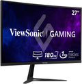 ViewSonic VX2718-2KPC-MHD 27 Inch 1440p Curved Gaming Monitor, 180Hz and 1ms for Smooth Gameplay, FreeSync Premium and Eye Care Technology for Comfortable Viewing, HDMI, and DisplayPort Inputs
