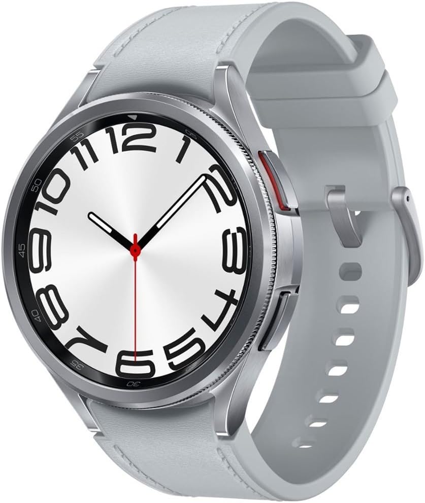 Samsung Galaxy Watch 6 Classic 47mm Bluetooth Smartwatch with Rotating Bezel, Fitness Tracker, Advanced Sleep Coaching - Silver (Renewed)