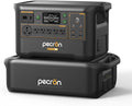 PECRON F3000LFP Power Station with 5120Wh FP5000-48V Extra Battery, Total 8192Wh Solar Generator Kit for Home Use