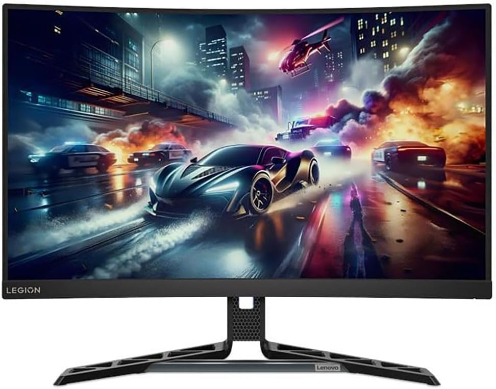 Lenovo Legion R27qc-30 27' Class WQHD Curved Screen Gaming LED Monitor - 16:9 - Raven Black