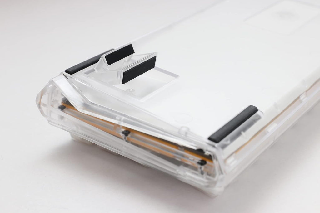 Ducky One 3 Aura 60% Mechanical Keyboard: Quack Mechanics Dampening, Hot-Swappable Cherry MX Silent Red Switches, High-Density PBT Doubleshot Keycaps, RGB, US, Aura White