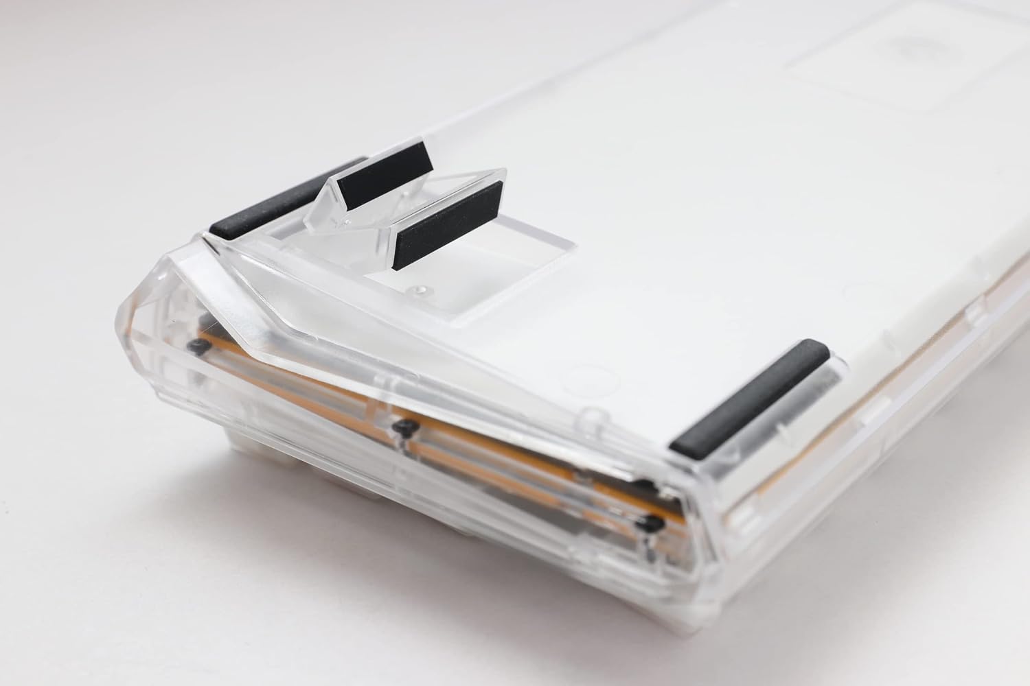 Ducky One 3 Aura 60% Mechanical Keyboard: Quack Mechanics Dampening, Hot-Swappable Cherry MX Silent Red Switches, High-Density PBT Doubleshot Keycaps, RGB, US, Aura White