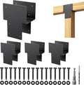 6'x 6' Post Cap Tie Rod Brackets,TROPTOLKY Heavy Duty Wood Beam Tie Rod Brackets, for Supporting Outdoor Pergolas, Gazebos, Decks and Porches,4 Pcs