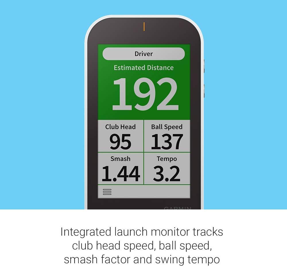 Garmin Approach G80, All-in-One Premium GPS Golf Handheld with Integrated Launch Monitor, 3.5' Touchscreen