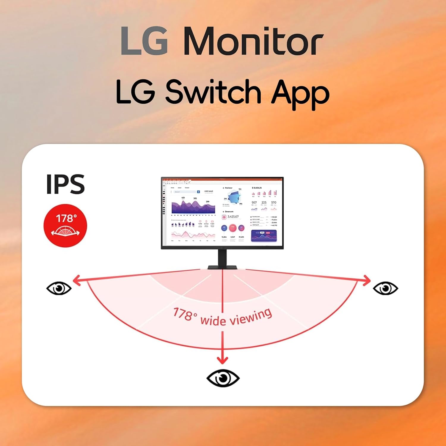 LG 32 inch QHD (2560 x 1440) IPS Computer Monitor, 100Hz, 5ms, HDR10, 99% sRGB, Dynamic Action Sync, Contrast Ratio 1000:1, Reader Mode, Flicker Safe, HDMI, USB Type-C, Tilt Adjustment