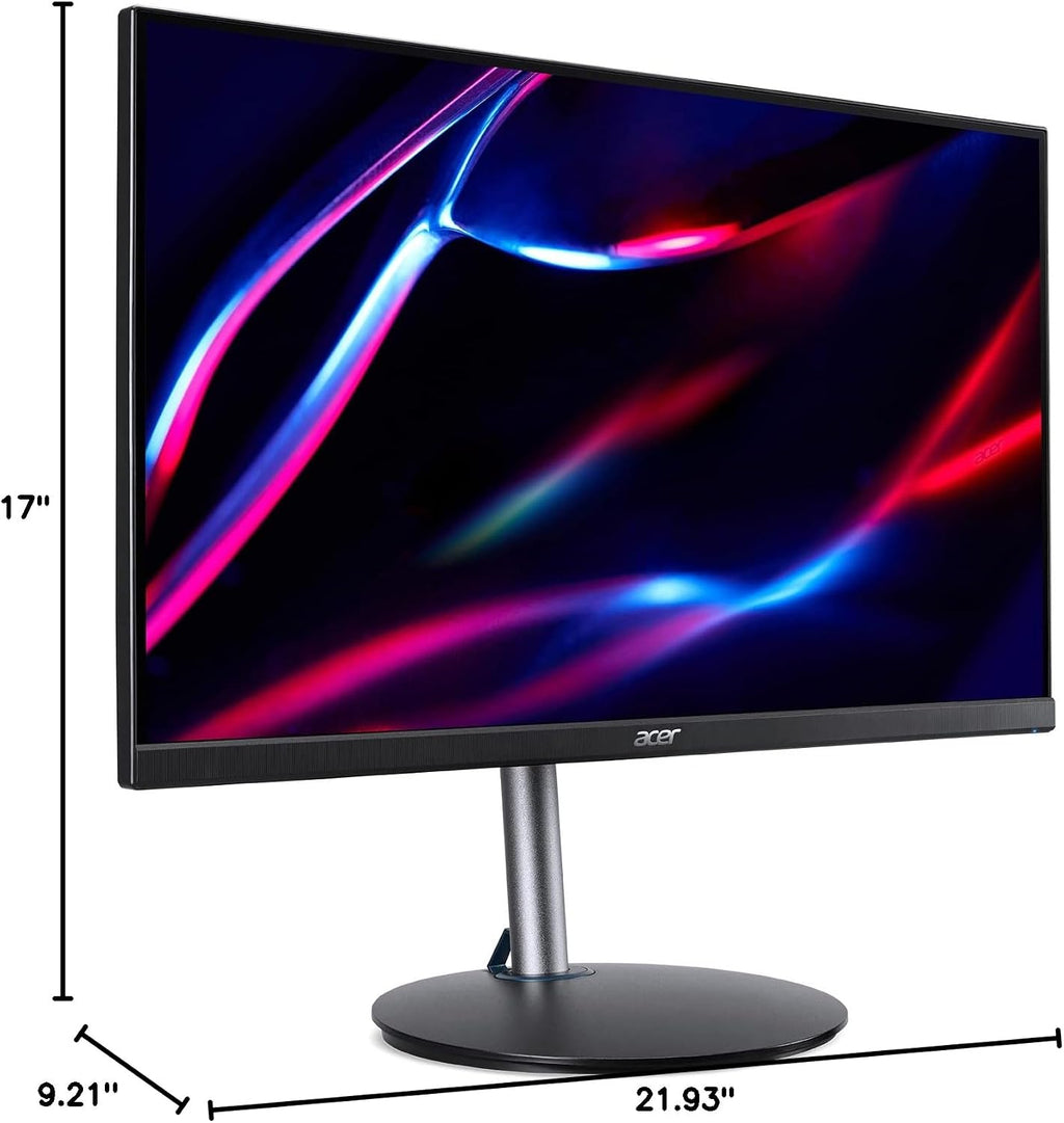 acer Nitro 24.5' Full HD 1920 x 1080 PC Gaming Monitor | AMD FreeSync Premium | Up to 250Hz Refresh | 1ms (VRB) | ZeroFrame | ErgoStand | 1 x Display Port 1.2 & 2 x HDMI 2.0 Ports