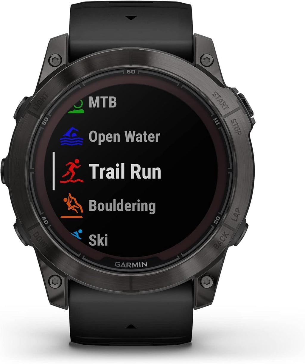 Garmin fēnix 7X Pro Sapphire Solar, Multisport GPS Smartwatch, Built-in Flashlight, Solar Charging Capability, Black - Renewed