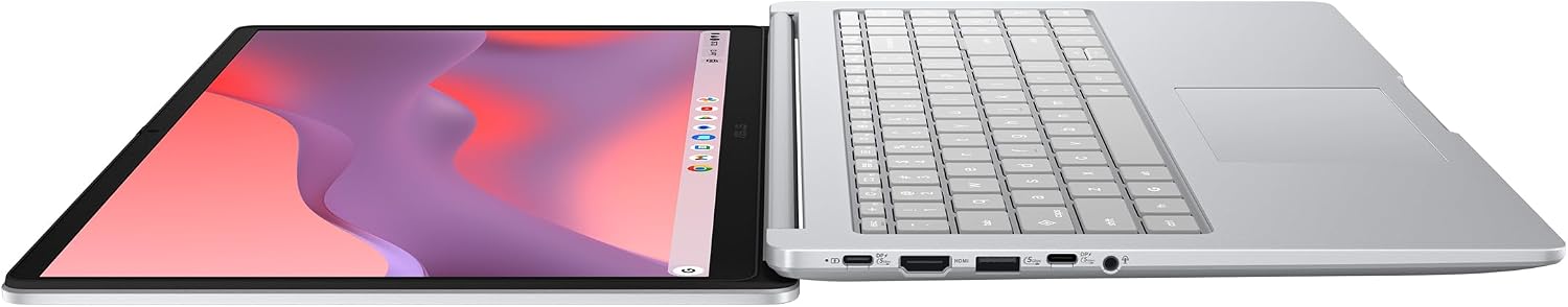 ASUS Chromebook CX15 Laptop, 15.6' FHD Anti-Glare Display, Intel® Processor N50, 128GB Storage, 8GB RAM, ChromeOS, Pure Grey, CX1505CTA-AS88F-PG