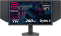 BenQ Zowie XL2546X+ 24.1 Fast TN 280Hz Gaming Monitor for Esports, Motion Clarity DyAc 2, 1080p, XL Setting to Share, S Switch, Shielding Hood, Industrial Grade Bearing Height Adjustment