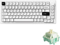 MONSGEEK M1 V5 Aluminum Mechanical Keyboard 75% Quick Release Gaming Keyboard Blcak on White with Knob 8000 mAh RGB Hot-swappable Pre-lubed Cilantro Switch