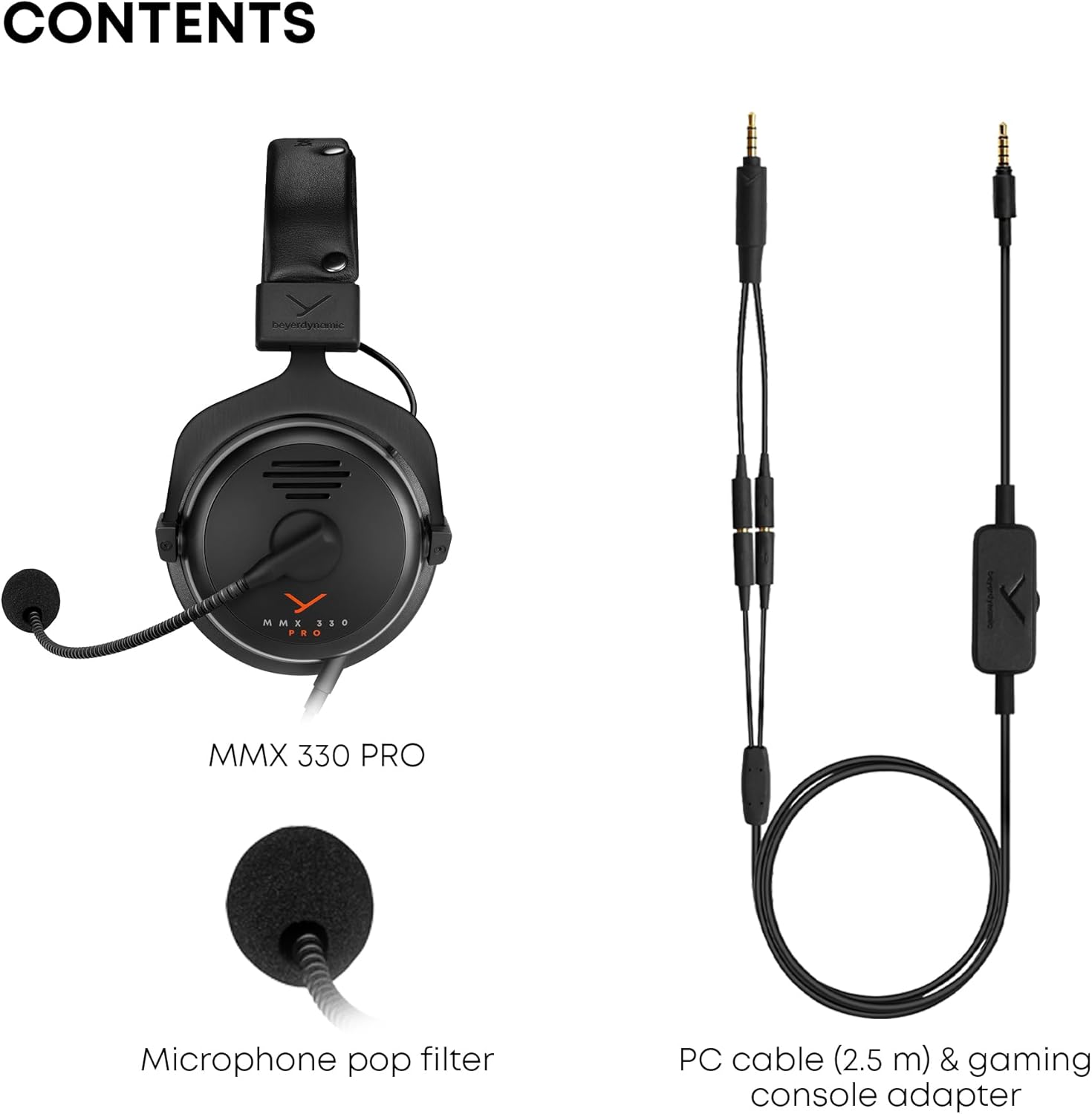 beyerdynamic MMX 330 Pro Open-Back Gaming Headset with Stellar.45 Driver and Condenser Microphone, Wired Gaming Headphone Suitable for PC, Gaming Console, PS, Switch. Handmade in Germany, Black