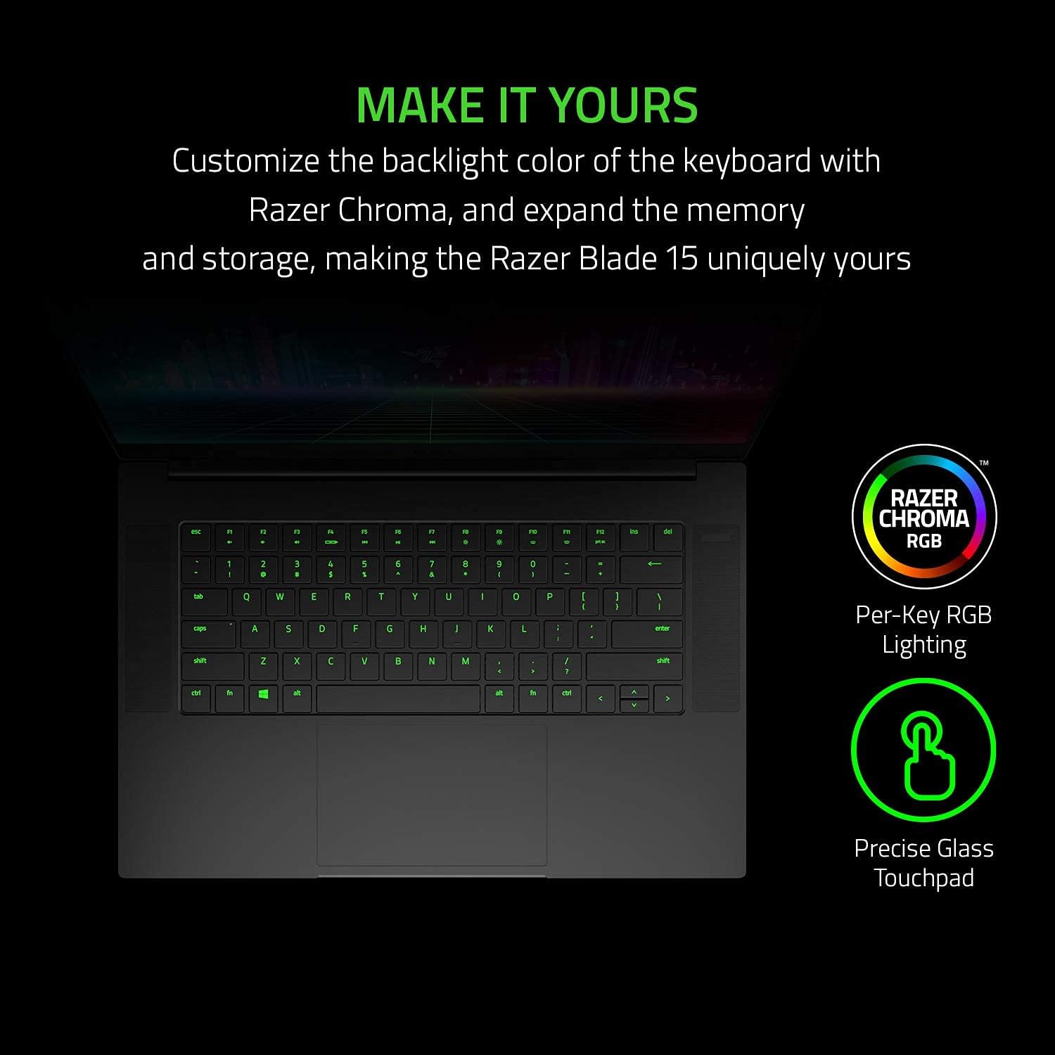 Razer Blade 15 Gaming Laptop i7-10750H NVIDIA GeForce GTX 1660 Ti 15.6' FHD 1080p 120Hz 16GB RAM 256GB SSD CNC Aluminum Chroma RGB Lighting Thunderbolt 3 Black (Renewed)