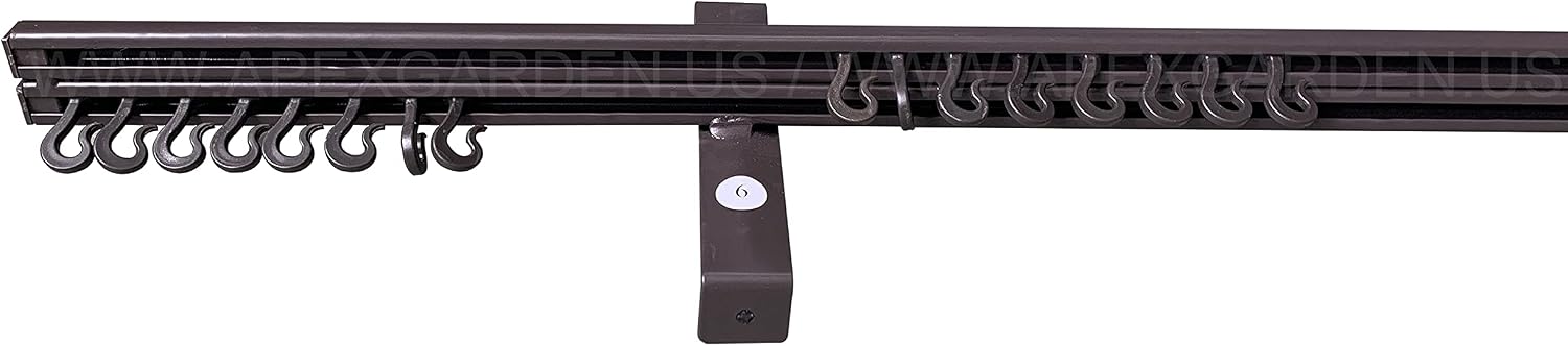 Gazebo Mosquito Netting with Slider Rail for Allen + roth Model #GF-18S112B 10'X10' Wood Looking Hand Paint Metal Square Semi- Gazebo (Screen Net ONLY) (Screen Net with Metal Slider Rail, Black-1)