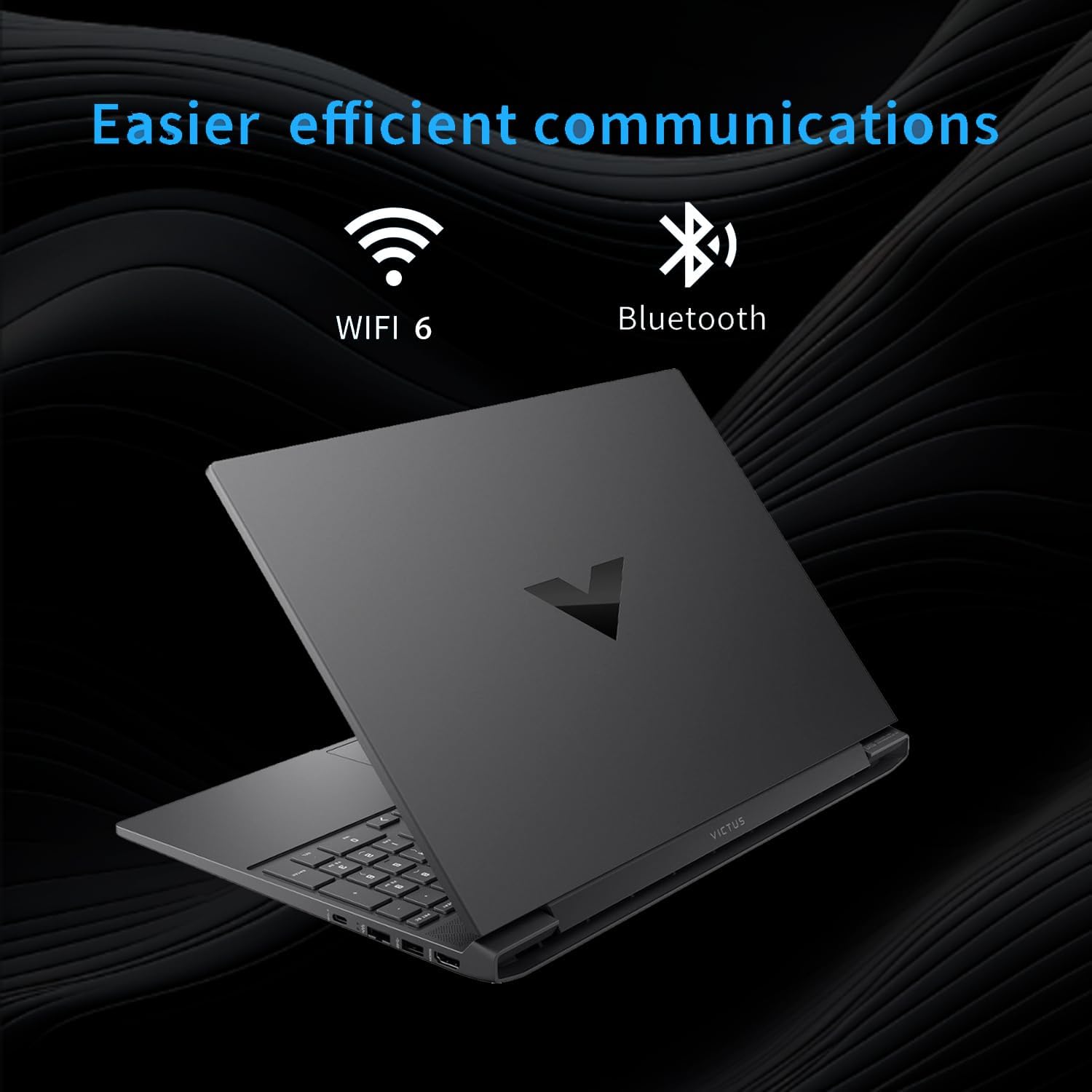 HP Victus 15.6 Ryzen 5 Gaming Laptop, 15.6 FHD 144Hz, Ryzen 5 7535HS (Beats Intel i5-13420H), AMD Radeon RX 6550M (Beats Nvidia GeForce RTX 3050), 16GB DDR5 RAM, 512GB SSD, Backlit KB, Windows 11 Home