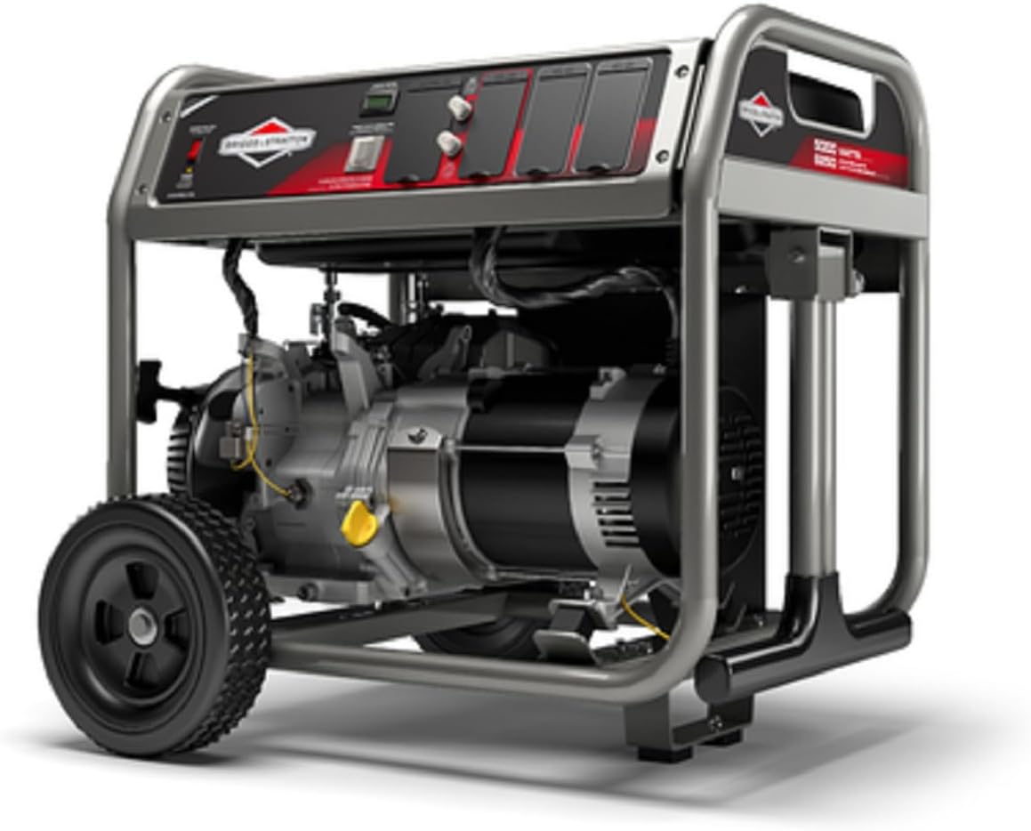 Briggs and Straton, 6500W Portable Generator, Outdoor, Electric Start