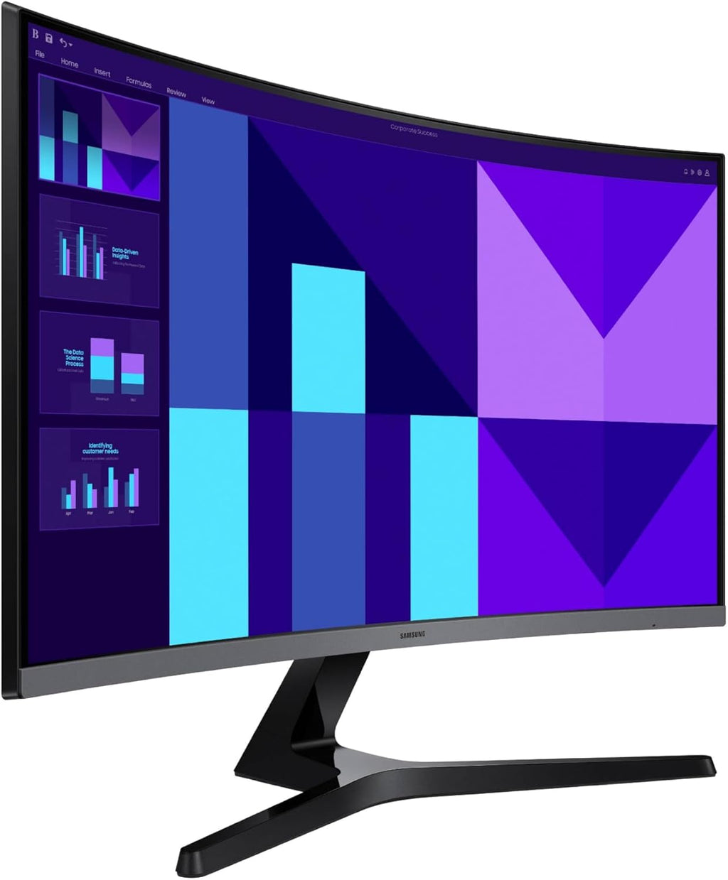 Samsung 27-inch S3 (S39GD) FHD 100Hz Curved Monitor, Game Mode, Eye Saver Mode, Multiple Connectivity with HDMI Port, Built-in Speakers, LS27D396GANXZA, 2025