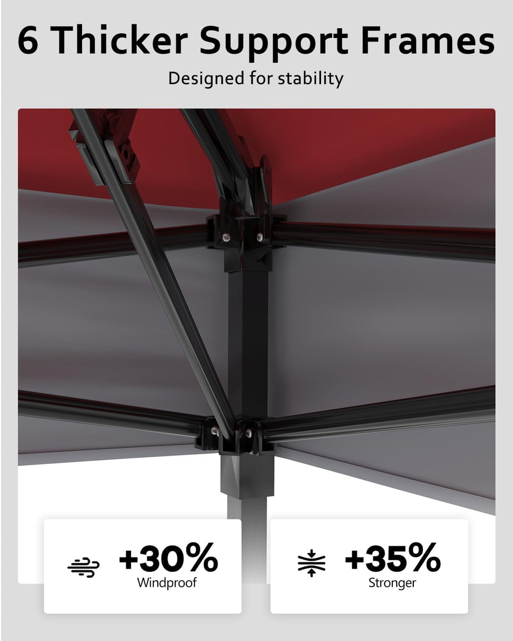 12x12FT Pop Up Gazebo, Instant Backyard Canopy Tent with Mosquito Net & Double Roof, Pop-Up Gazebo Canopies Adjustable Height for Patio, Party, Red