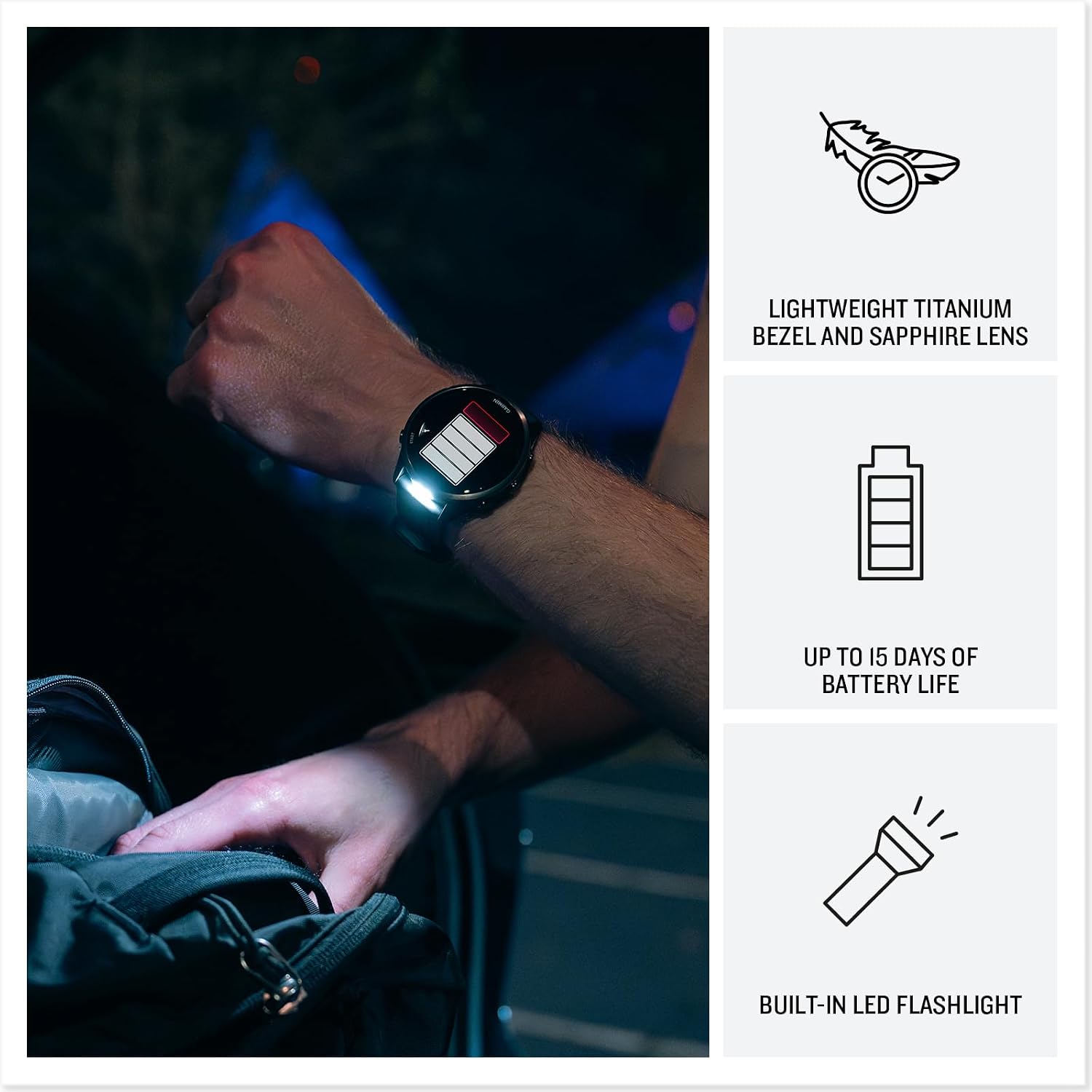 Garmin Forerunner 970 Running Smartwatch, GPS Fitness Watch for Men and Women, Titanium with Whitestone Case and Whitestone/Translucent Amp Yellow Band + Access 600 Fitness Monitor, XS-S + More