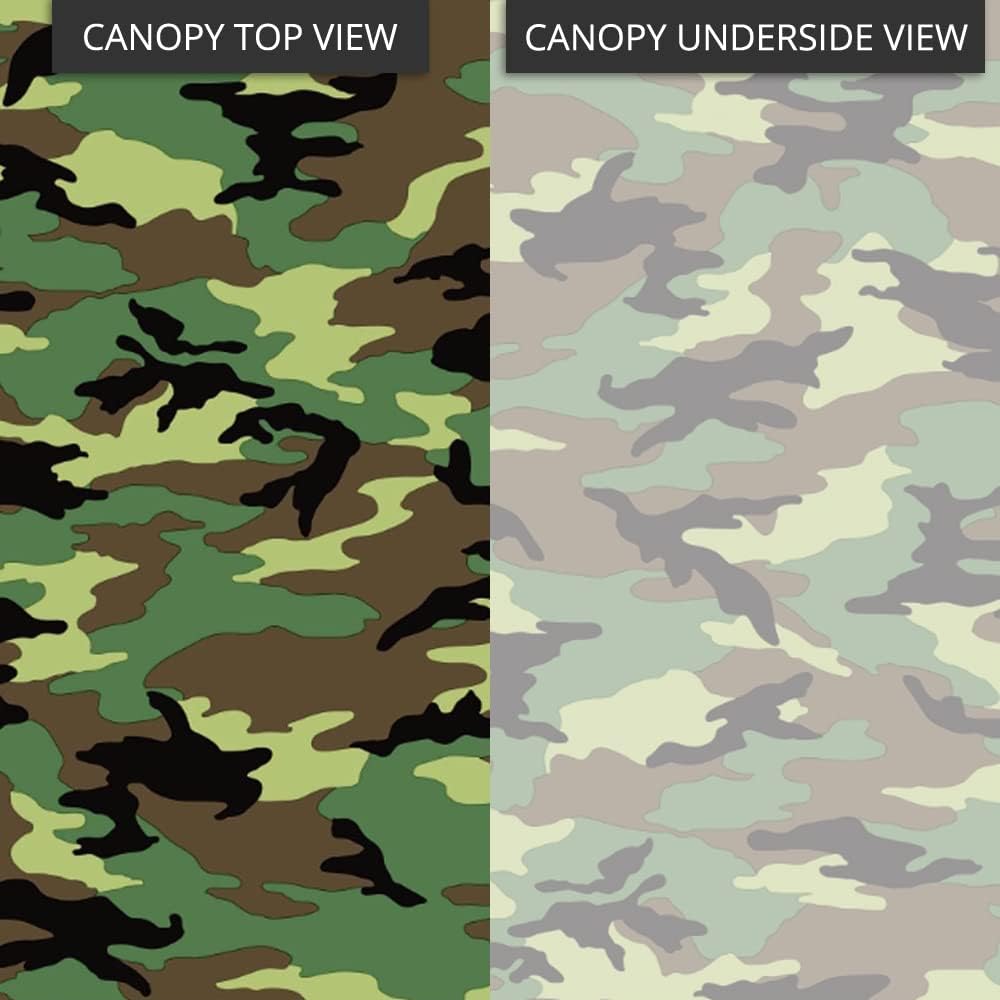 Garden Winds Durable 350 Replacement Canopy Top Compatible with Westbrook 10' x 12' Gazebo Model A101007903 - Camo Green
