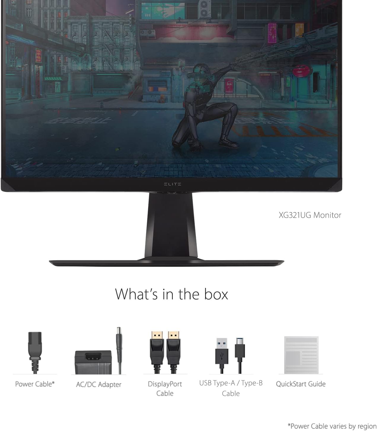ViewSonic XG321UG 32 Inch 4K IPS 144Hz Gaming Monitor G-Sync Ultimate, Mini LED, Nvidia Reflex, HDR1400, Advanced Ergonomics, HDMI and DP