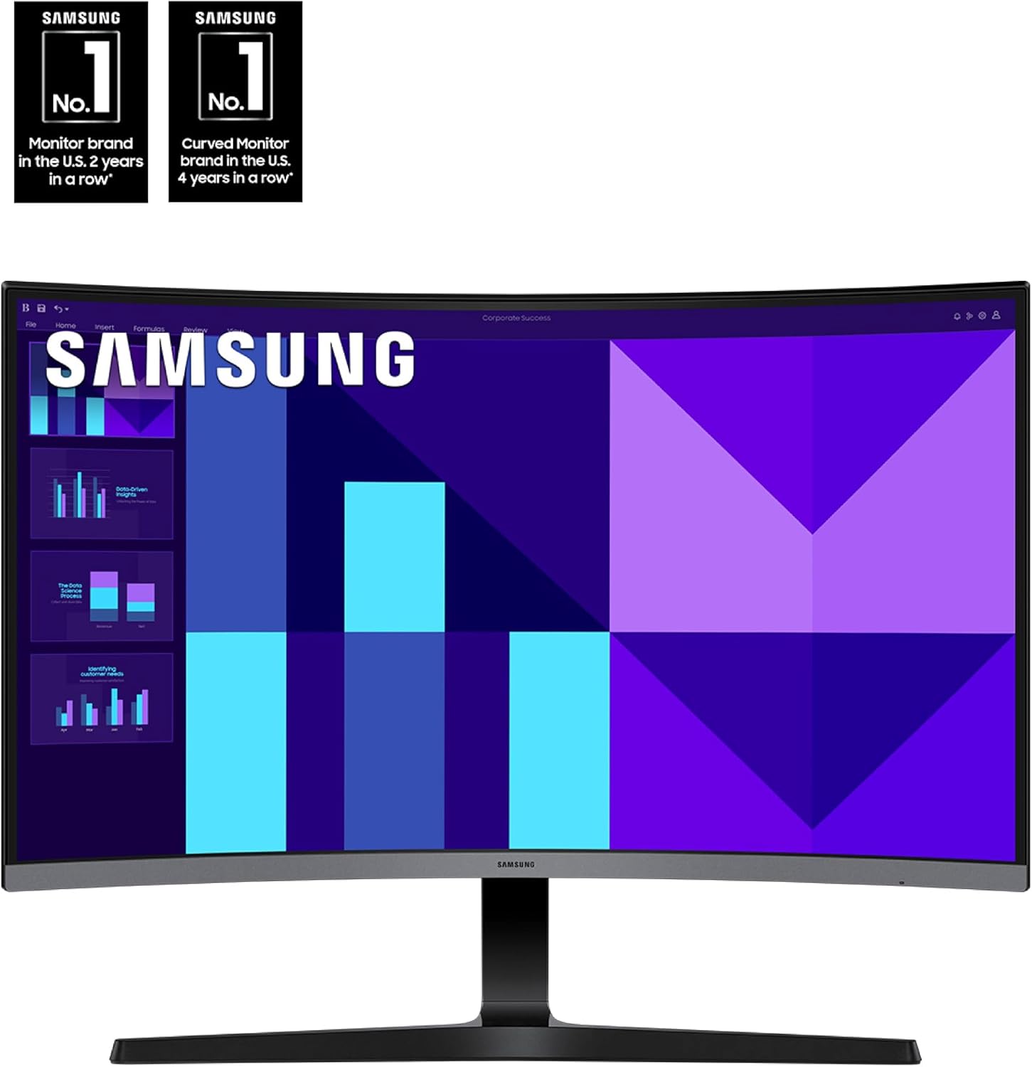 Samsung LS27D396GANXZA FHD 100Hz Curved 27 Inch Monitor with Speakers and 2 Year Amber Protection Plan (2025)