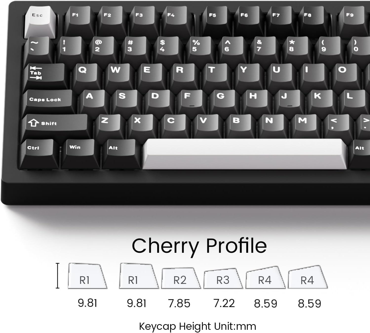 MONSGEEK M1 V5 Aluminum Mechanical Keyboard 75% Quick Release Gaming Keyboard Black & Silver with Knob 8000 mAh RGB Hot-swappable Pre-lubed Mirror Switch