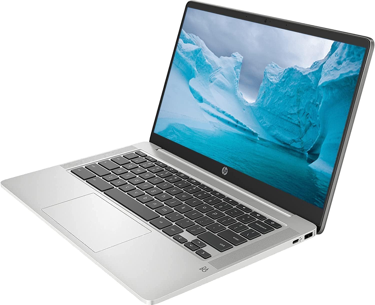 HP Chromebook Laptop • 14 Inch Display • Intel Celeron N4120 Processor • 8GB RAM • 128GB eMMC • Intel UHD Graphics 600 • WiFi • Bluetooth • Backlit Keyboard • Chrome OS • Modern Gray (Renewed)