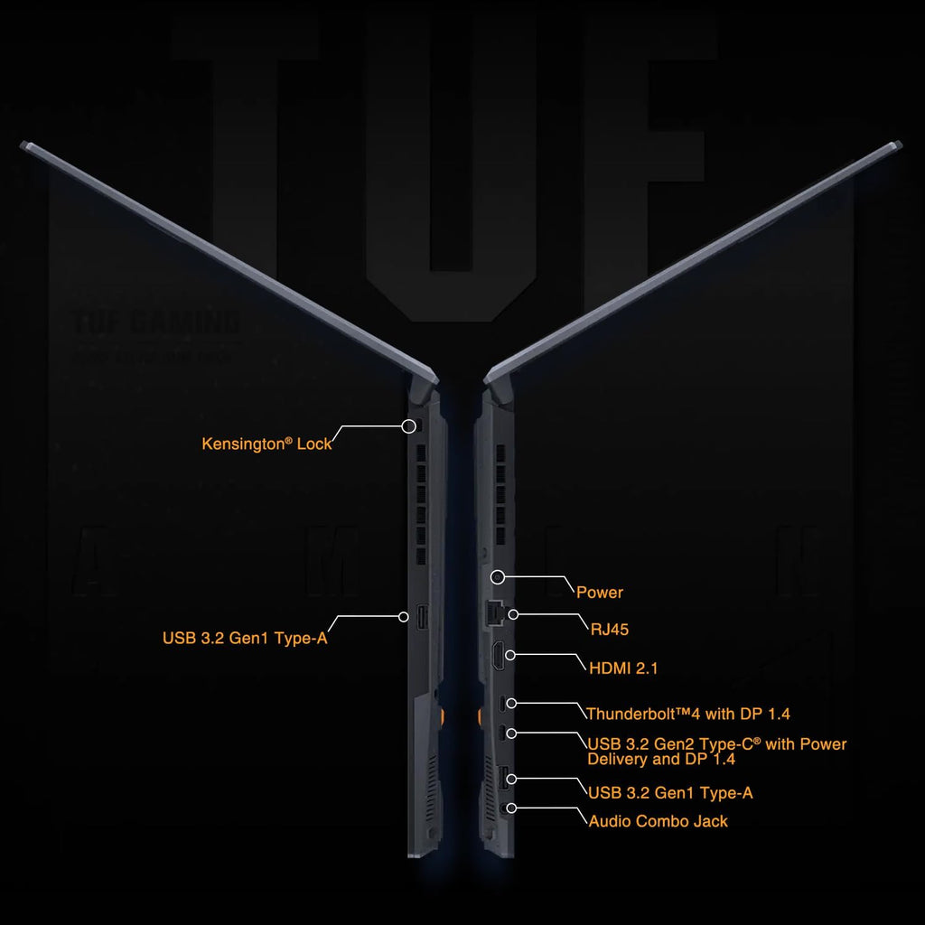 ASUS TUF 15.6 i7 RTX 4070 Premium Gaming Laptop, 15.6' FHD 1920 * 1080 144Hz, Intel i7-13620H (Beats Intel i9-12900), NVIDIA GeForce RTX 4070, 32GB DDR5, 1TB SSD, RGB Backlit Keyboard, Windows 11 Pro