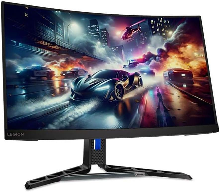 Lenovo Legion R27qc-30 27' Class WQHD Curved Screen Gaming LED Monitor - 16:9 - Raven Black
