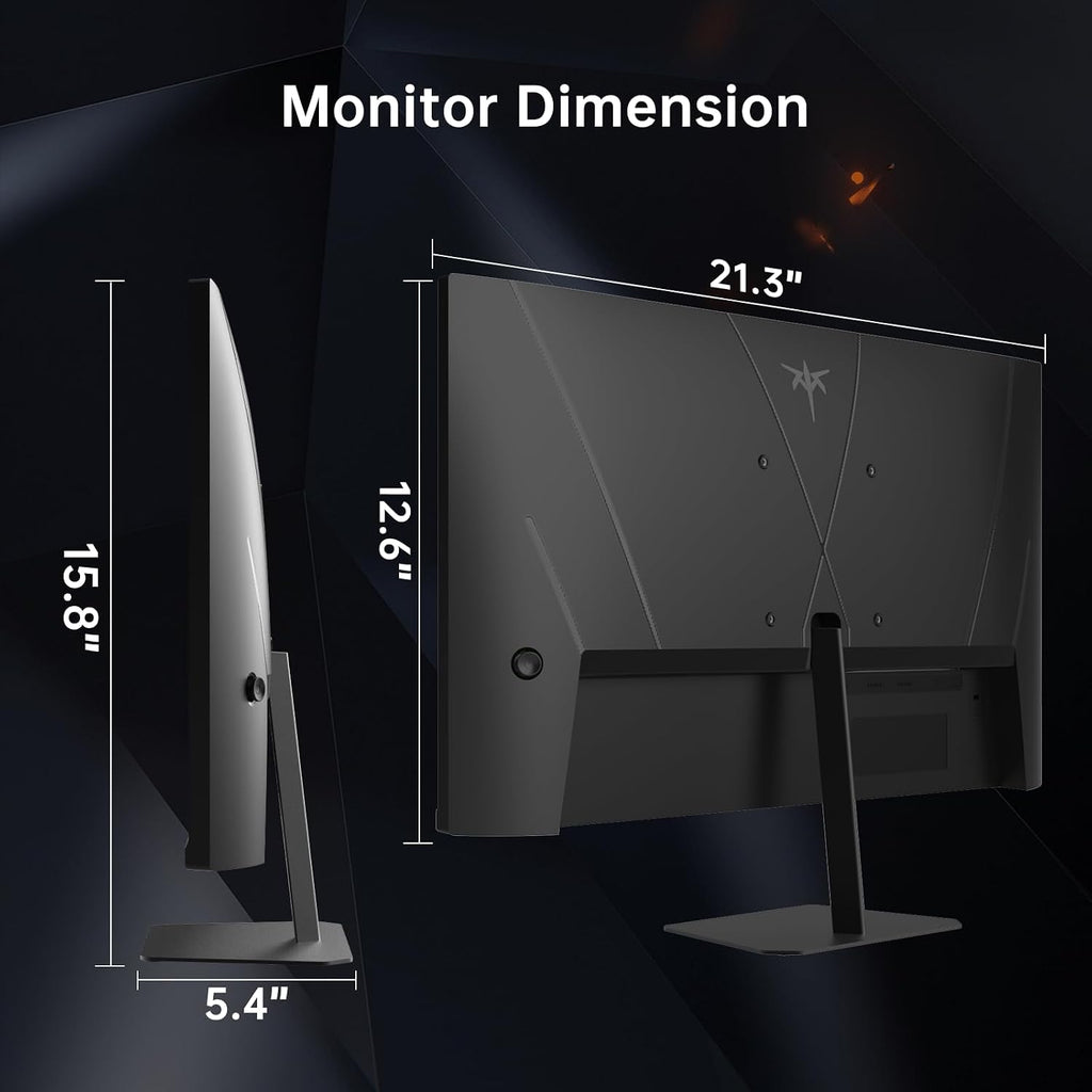 KTC 24 inch 190Hz/180Hz Gaming Monitor,HDR 400 Fast IPS Screen,FHD 1080P Monitor, 133% sRGB,AdaptiveSync,1ms Response Time,HDMI *2&DP*1,Tilt Adjustable, Eye Care