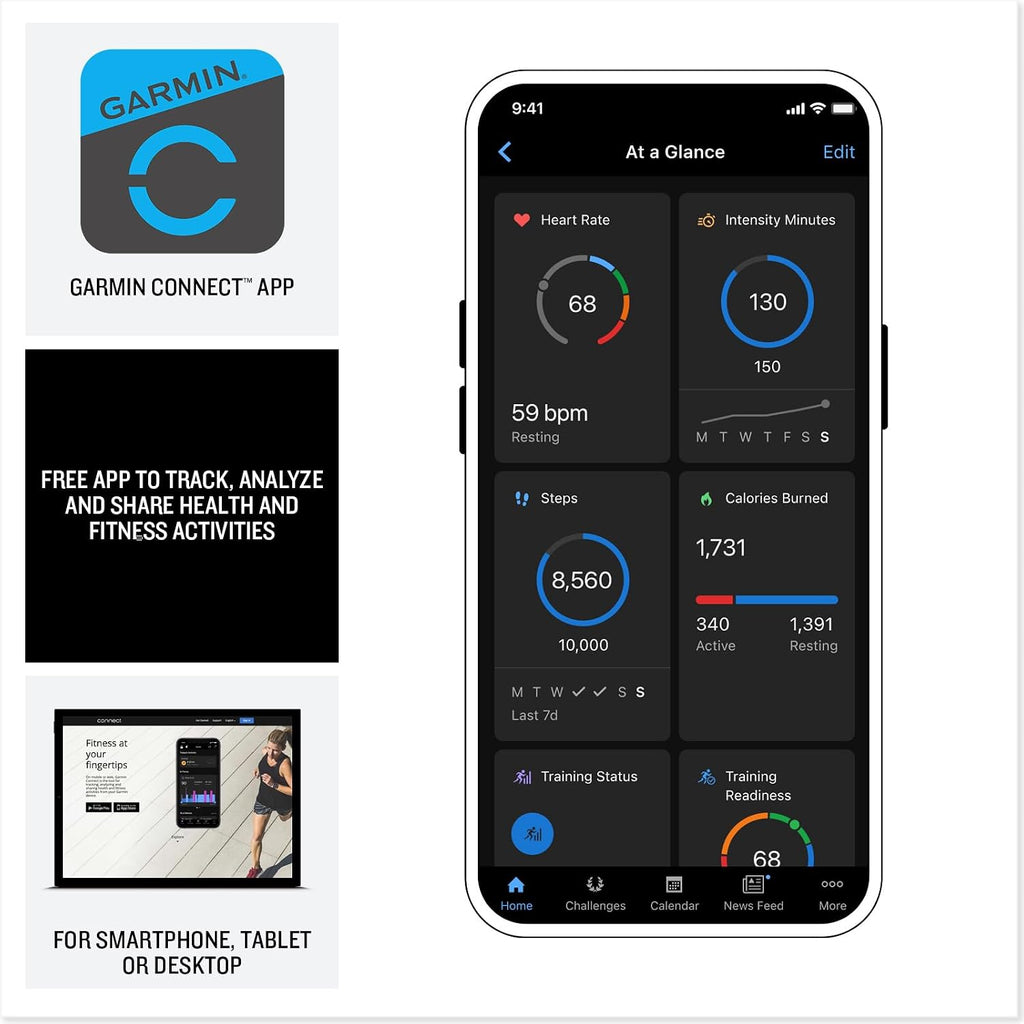 Garmin Instinct Crossover AMOLED, Rugged Hybrid GPS Smartwatch, Analog Watch Hands and Bright Display, Flashlight, Health Tracking | Charcoal, Signature Series Mission-Ready Power Dock