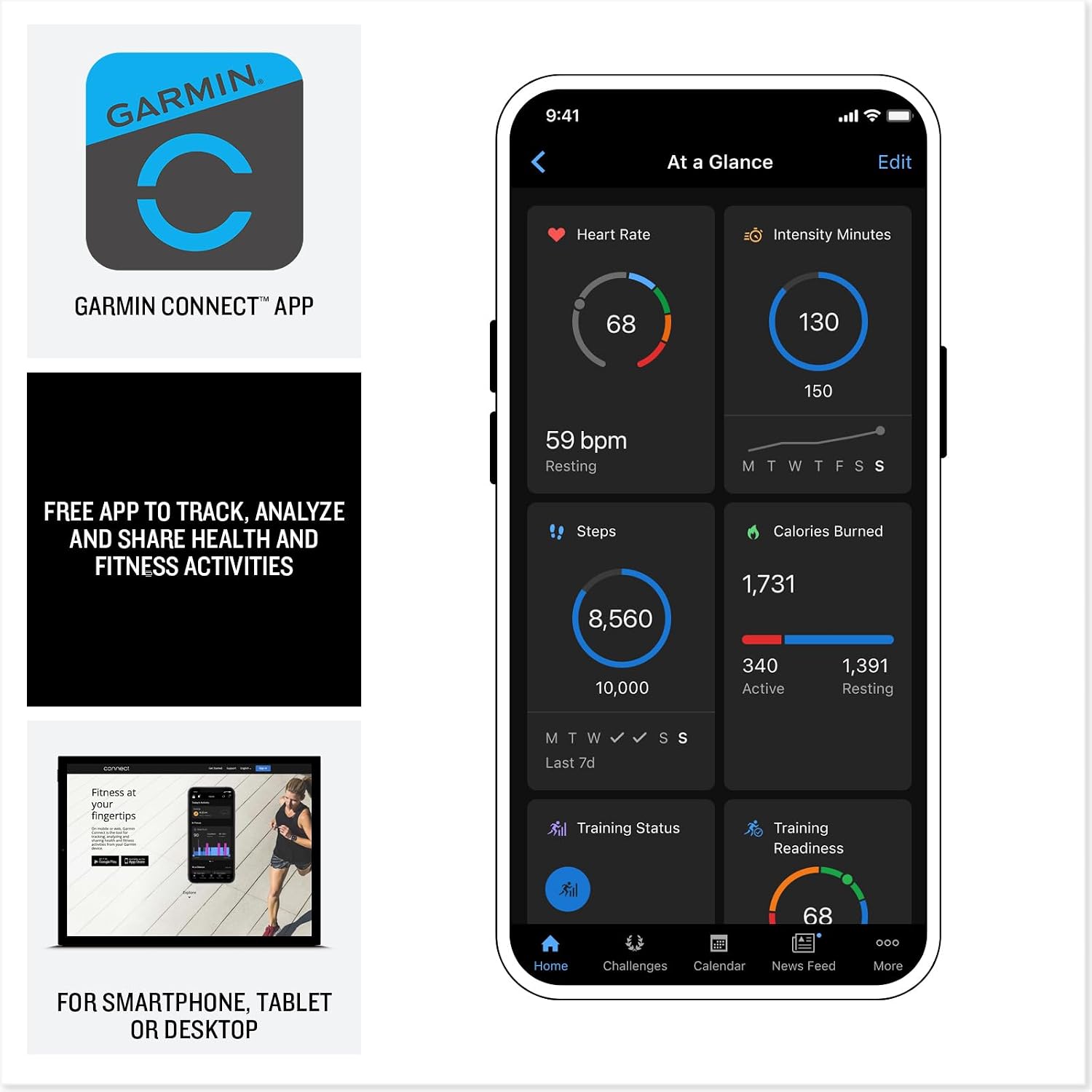 Garmin Instinct Crossover AMOLED, Rugged Hybrid GPS Smartwatch, Analog Watch Hands and Bright Display, Flashlight, Health Tracking | Charcoal, Signature Series Mission-Ready Power Dock