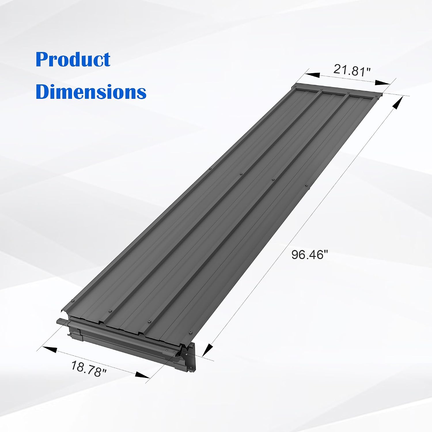 Domi Wall Mounted Gazebo Connector Kit for 8ft Width Outdoor Lean-to Gazebos, Pre-Assembled Rustproof Expansion Linker for 8'x8' and 8'x10' Hardtop Gazebos, Gray
