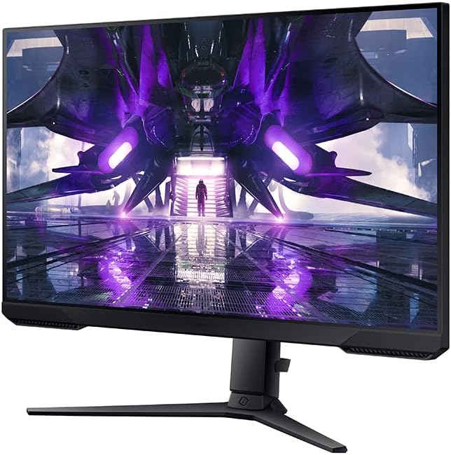 SAMSUNG 27' Odyssey G32A FHD 1ms 165Hz Gaming Monitor with Eye Saver Mode, Free-Sync Premium, Height Adjustable Screen for Gamer Comfort, VESA Mount Capability (LS27AG320NNXZA)