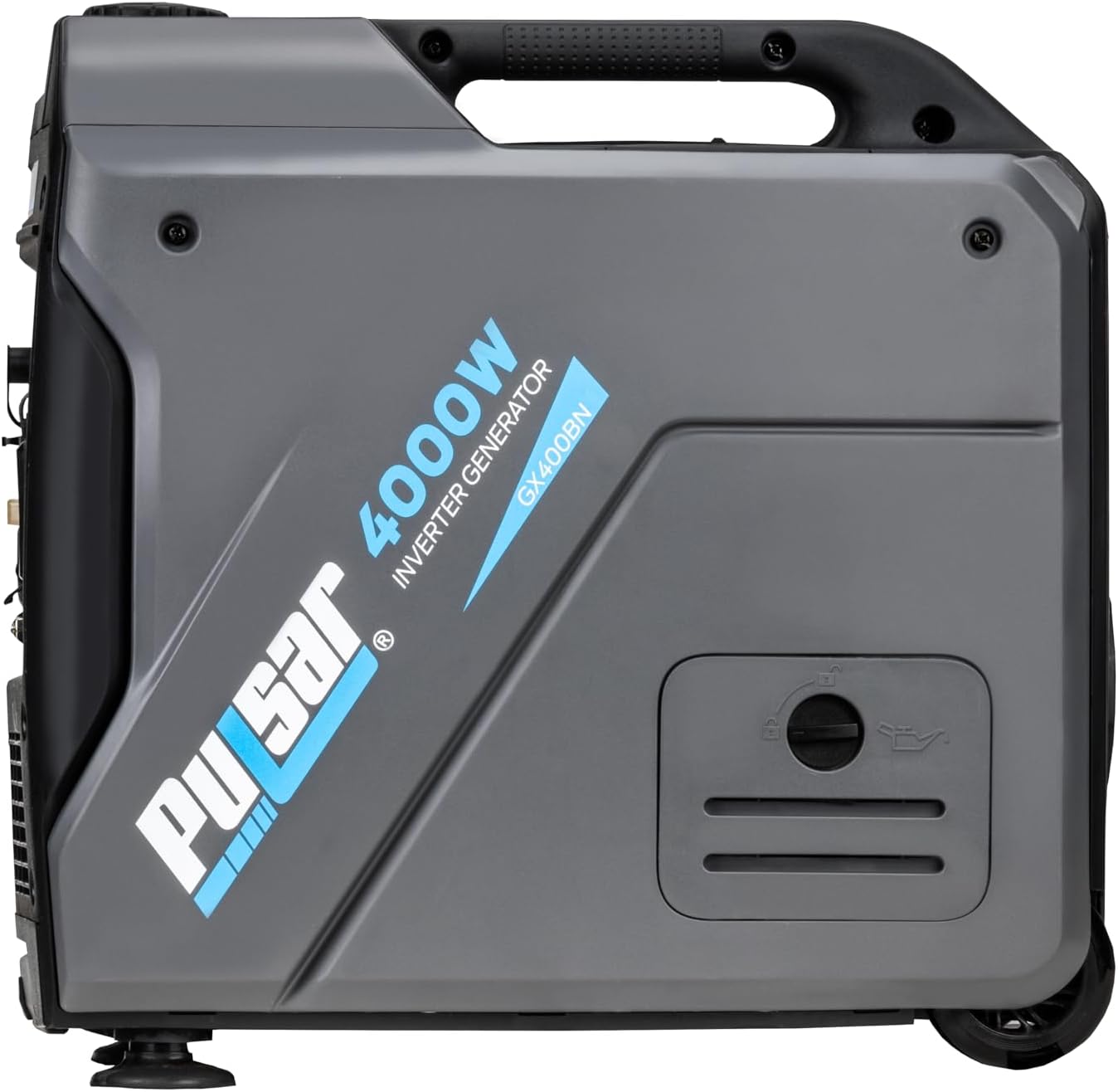 Pulsar Products GX400BN, 4000W Portable Ultra-Quiet Dual Fuel & Parallel Capability, RV-Ready, Handle & Wheels, with CO