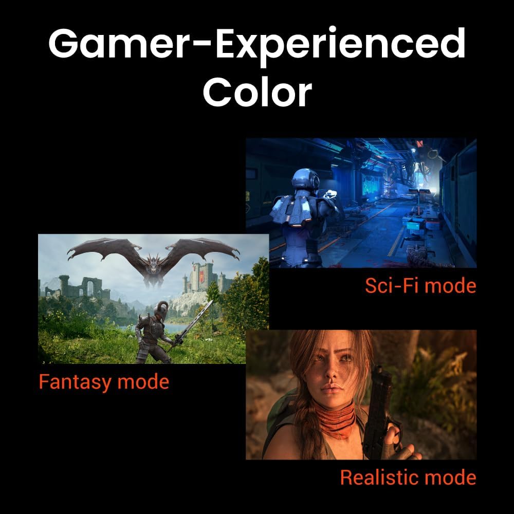 BenQ MOBIUZ EX271U 27' 4K eARC 165Hz 1ms DP 1.4 HDMI 2.1 65W USB-C Gaming Monitor, 95% P3, DisplayHDR 400, Freesync Premium, KVM, Pixsoul Engine, Remote Controller