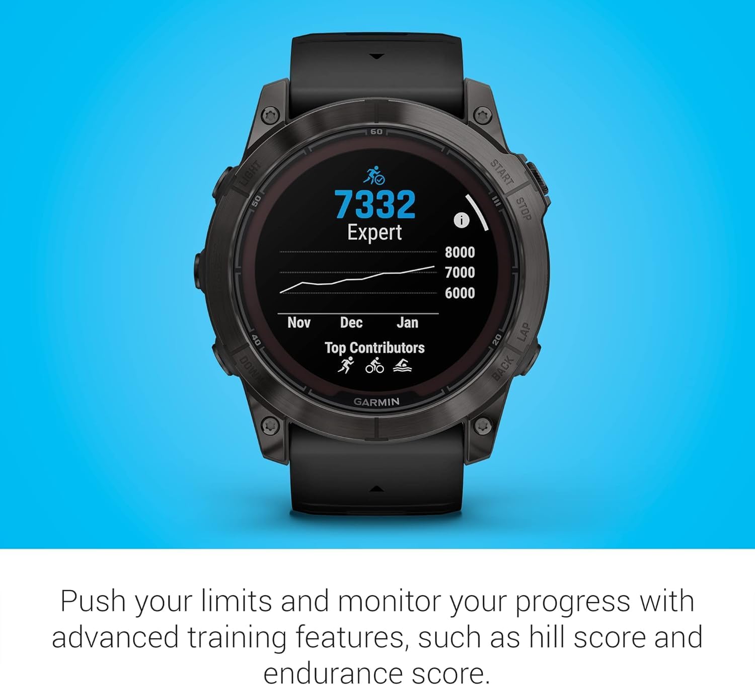 Garmin fēnix 7X Pro Sapphire Solar, Multisport GPS Smartwatch, Built-in Flashlight, Solar Charging Capability, Black - Renewed