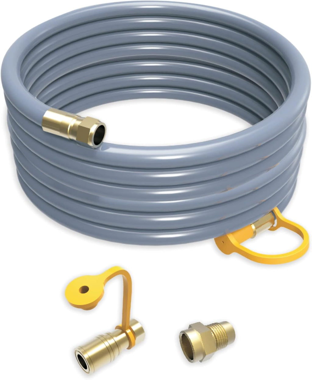 Firman 1815 Natural Gas 25' Extension Hose, 1/2' Quick Connect Hose Kit with Storage Strap – Weather-Proof NG Line for all Tri-Fuel Generators (Except T12071)