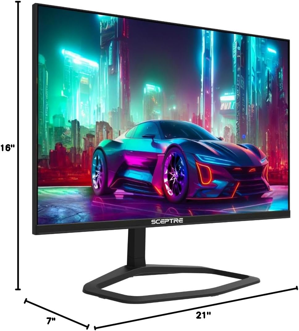 Sceptre NEW 25-inch 1ms Gaming LED Monitor HDMI DP (DisplayPort) up to 240Hz Build-in Speakers, Machine Black 2025 (E255B Series)