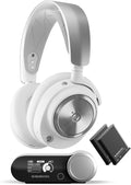 SteelSeries Arctis Nova Pro Wireless Multi-System Gaming Headset - Neodymium Magnetic Drivers - Active Noise Cancellation - Gen 2 Mic - White (Renewed)