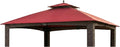 Garden Winds Reinforced RipLock 350 Replacement Canopy Top Cover Compatible with Augusta 10' x 12' Gazebo Models L-GZ1190PST, A111003500 - Cinnabar