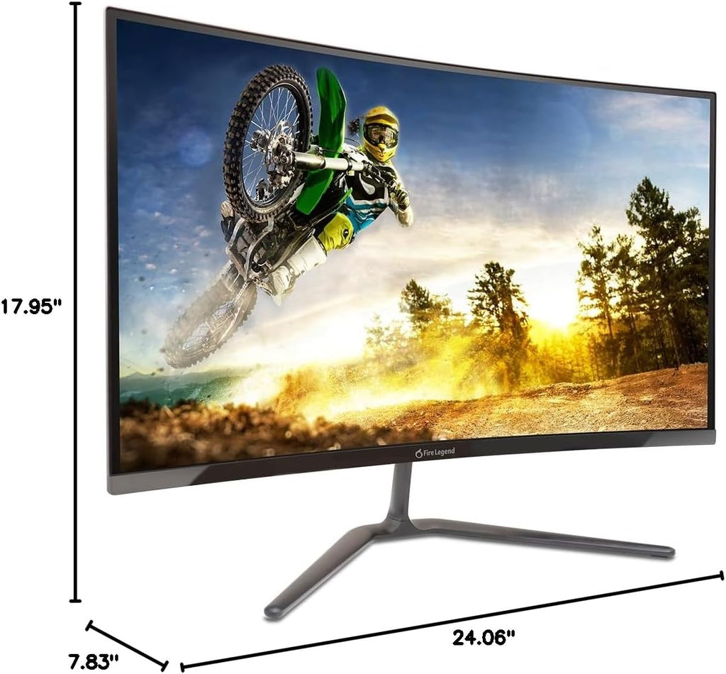 AOPEN by Acer 27HC5R S3biip 27' Full HD (1920 x 1080) VA 1500R Curved Gaming Monitor |AMD FreeSync Premium | 180Hz Refresh Rate | 1ms TVR | HDR 10 Support | Ports:1xDisplay Port 1.4 & 2xHDMI 2.0,16:9
