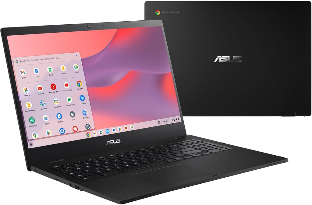 ASUS Chromebook CX1, 15.6' FHD NanoEdge Display, Intel Celeron N4500 Processor, 128GB eMMC Storage, 4GB RAM, ChromeOS, Mineral Gray, CX1500CKA-SS48F
