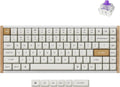 Keychron K2 HE Rapid Trigger Wireless Custom Keyboard with Hall Effect Gateron Double-Rail Magnetic Switch, 2.4 GHz QMK Bluetooth 5.2 RGB Compatible with Mac Windows Linux (Aluminum + Wood)