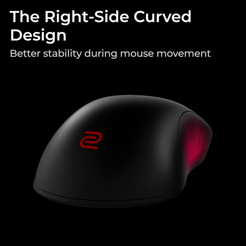 BenQ Zowie U2-DW 4K Wireless Mouse for Esports, Sports Science, 4K Enhanced Receiver, 60g, Symmetrical, Driverless, 3950 Sensor, 4K Polling Rate Wireless Mouse (U | 3950 Sensor | Symmetrical)