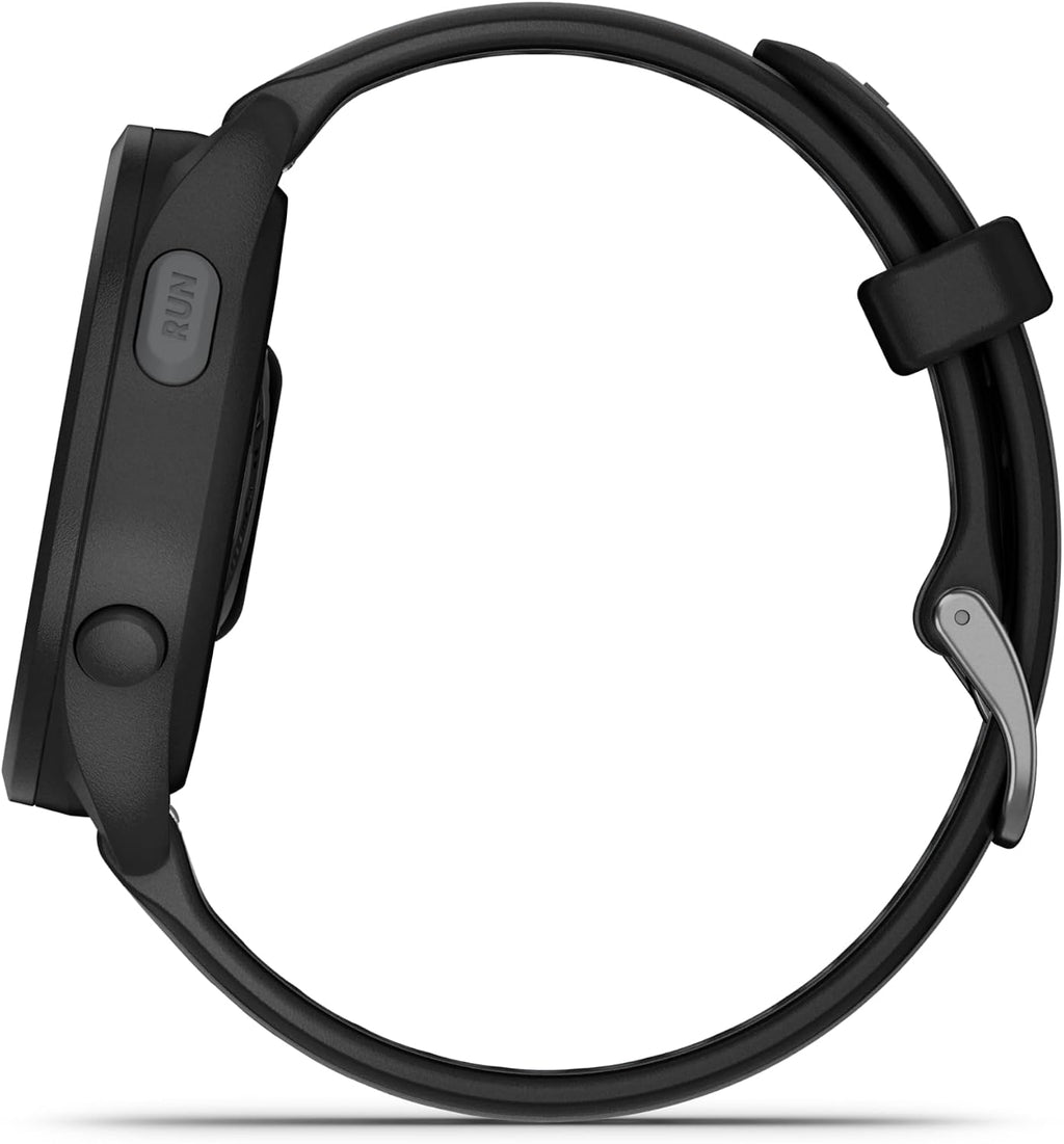 Garmin Forerunner 165 Running Smartwatch, Colorful AMOLED Touchscreen, Training Metrics and Recovery Insights Includes PowerPack, Adapters Bundle, Black/Slate Gray