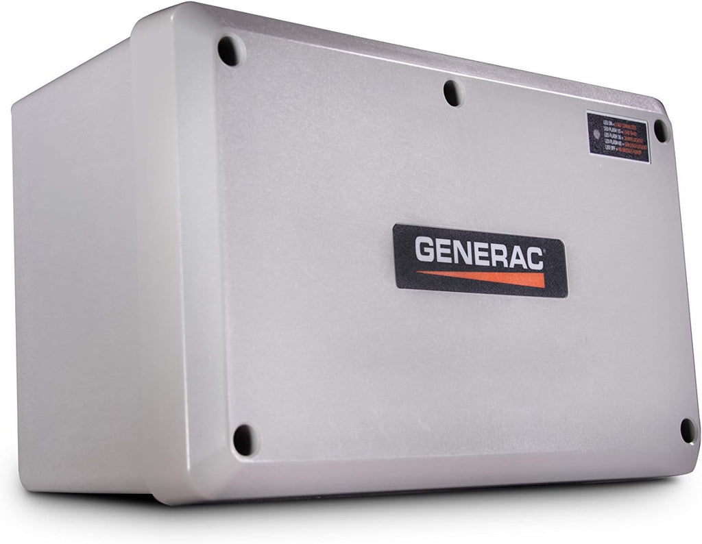 Generac 7006 100 Amp Load Manager - Efficient Load Prioritization and Wire-Free Technology for Reliable Power Management - Lock-Feature and LED Status Display for Convenient Operation - Gray