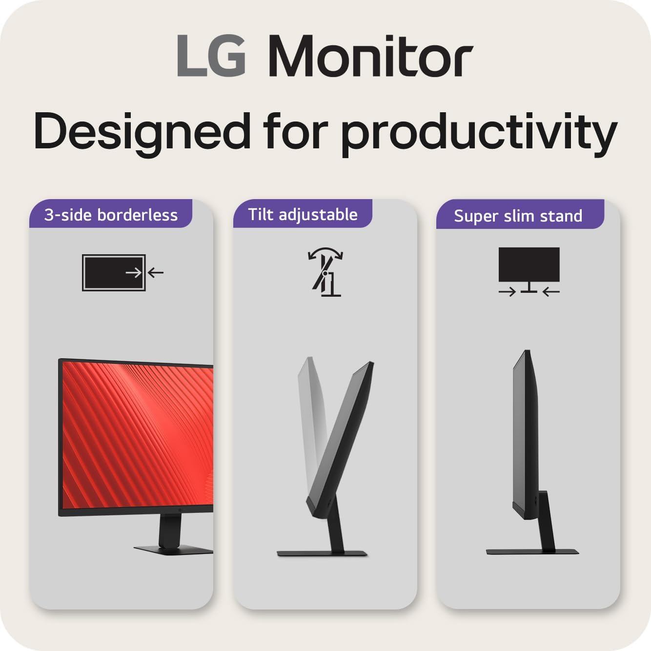 LG 27U631A-B 27-inch QHD (2560 x 1440) IPS Computer Monitor, 100Hz, 5ms, HDR10, Reader Mode, Flicker Safe, HDMI, USB Type-C 15W PD, Black