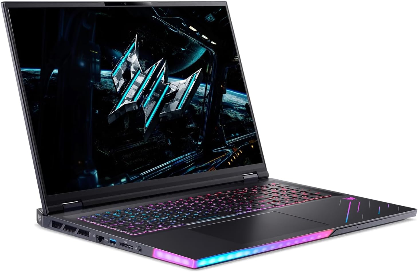 acer Predator Helios 18 AI Gaming Laptop 18' 250Hz 1000 nits Mini-LED WQXGA (Intel Ultra 9-275HX, GeForce RTX 5080 16GB, 128GB DDR5, 4TB SSD, 2 Thunderbolt 5, Win 11 Home) w/DKZ USB Port Expander